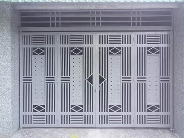 Mẫu cửa sắt đẹp Công Ty TNHH MTV UPVC An Ngọc - An Ngọc Window cửa sắt 4 cánh cổng
