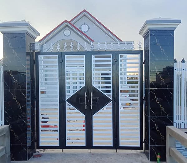 Mẫu cửa sắt đẹp Công Ty TNHH MTV UPVC An Ngọc - An Ngọc Window cua sat 4 canh don gian
