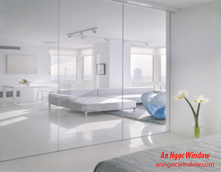 Cửa kính & Vách kính Công Ty TNHH MTV UPVC An Ngọc - An Ngọc Window vách kính cường lực phòng khách